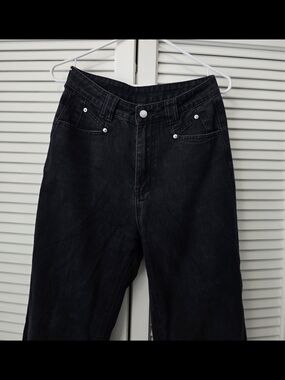 Cider Black Wide Leg Jeans Size S